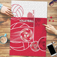 Poland Volleyball Puzzle Halftone Dot Style