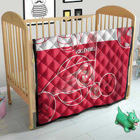 Poland Volleyball Quilt Halftone Dot Style