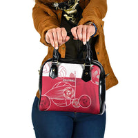 Poland Volleyball Shoulder Handbag Halftone Dot Style