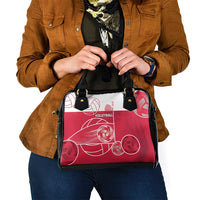 Poland Volleyball Shoulder Handbag Halftone Dot Style