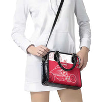 Poland Volleyball Shoulder Handbag Halftone Dot Style
