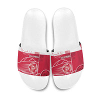 Poland Volleyball Slide Sandals Halftone Dot Style