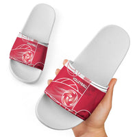 Poland Volleyball Slide Sandals Halftone Dot Style