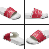 Poland Volleyball Slide Sandals Halftone Dot Style