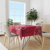 Poland Volleyball Tablecloth Halftone Dot Style