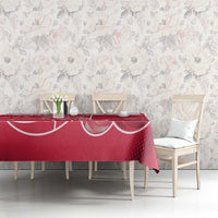 Poland Volleyball Tablecloth Halftone Dot Style