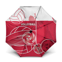 Poland Volleyball Umbrella Halftone Dot Style