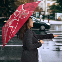 Poland Volleyball Umbrella Halftone Dot Style