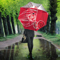 Poland Volleyball Umbrella Halftone Dot Style