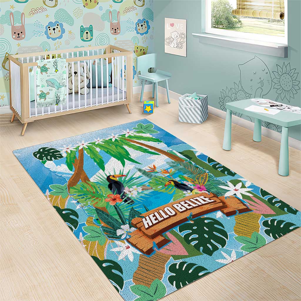Toucan Belize Area Rug Tropical Vibes