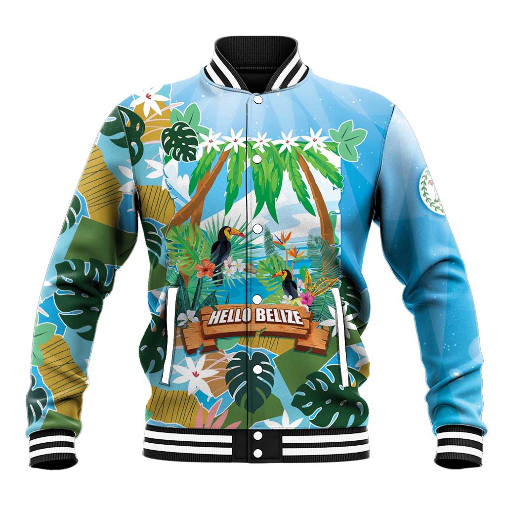 Toucan Belize Baseball Jacket Tropical Vibes DT05