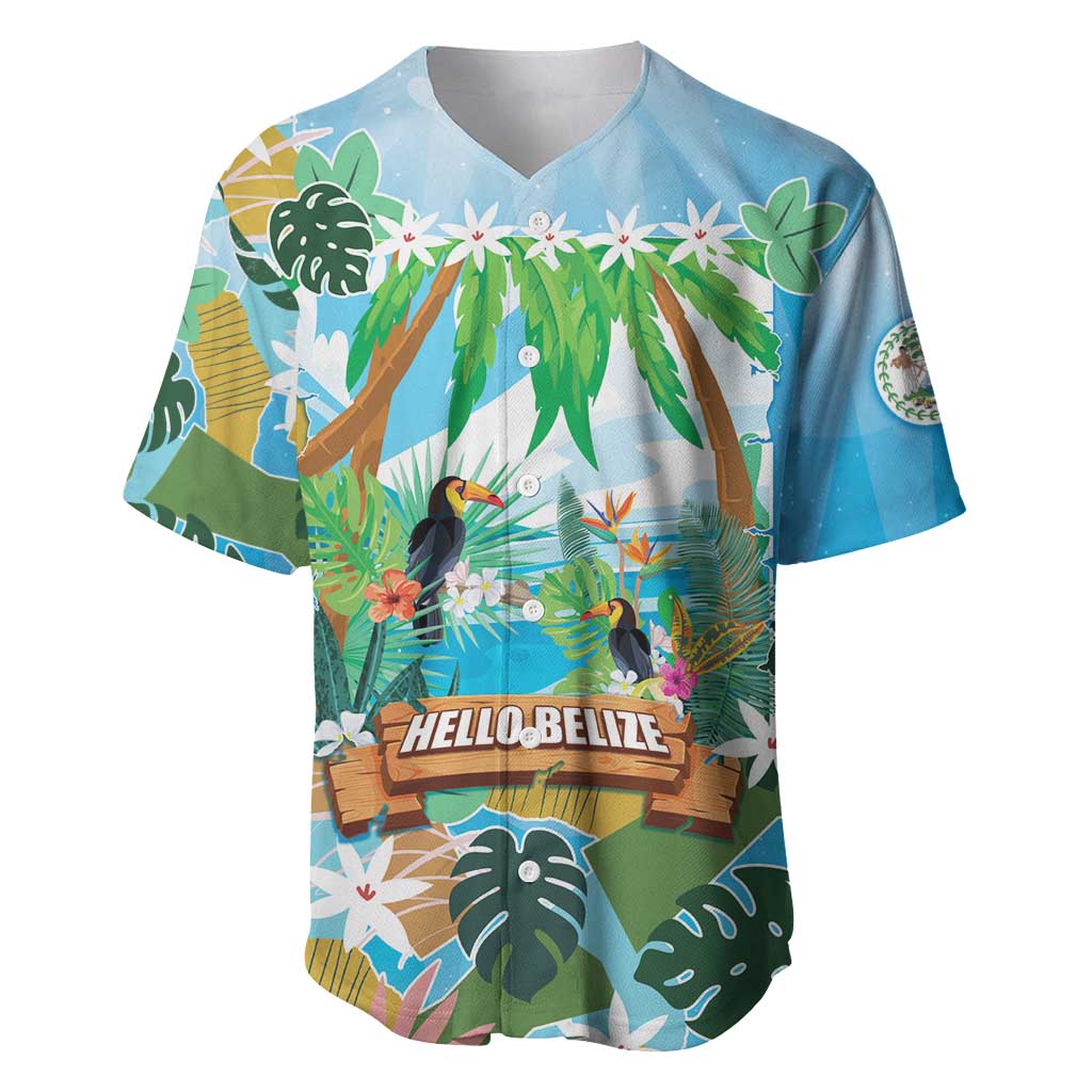 Toucan Belize Baseball Jersey Tropical Vibes DT05