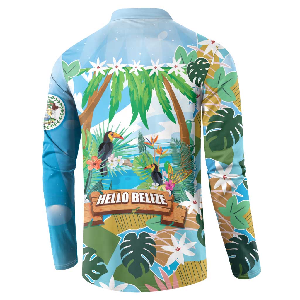 Toucan Belize Button Sweatshirt Tropical Vibes DT05