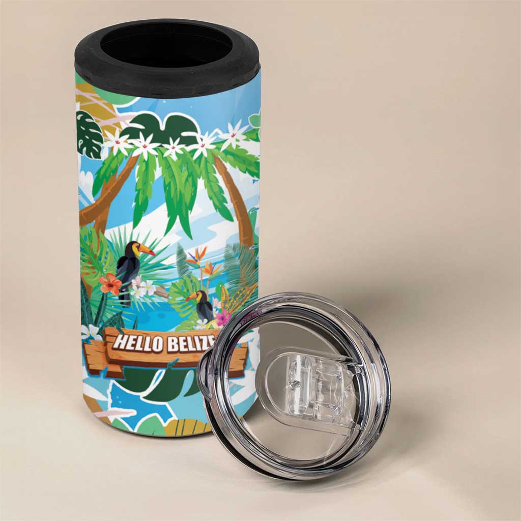 Toucan Belize 4 in 1 Can Cooler Tumbler Tropical Vibes