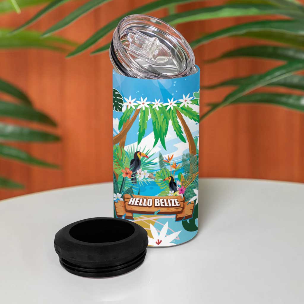 Toucan Belize 4 in 1 Can Cooler Tumbler Tropical Vibes