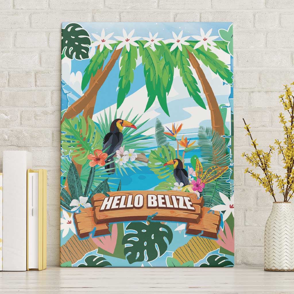 Toucan Belize Canvas Wall Art Tropical Vibes