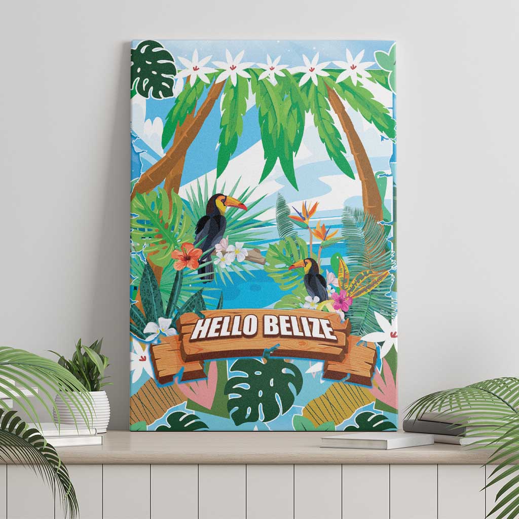 Toucan Belize Canvas Wall Art Tropical Vibes