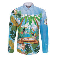 Toucan Belize Family Matching Long Sleeve Bodycon Dress and Hawaiian Shirt Tropical Vibes DT05