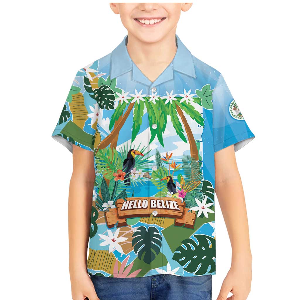 Toucan Belize Family Matching Mermaid Dress and Hawaiian Shirt Tropical Vibes DT05