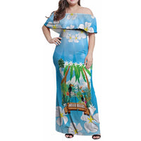 Toucan Belize Family Matching Off Shoulder Maxi Dress and Hawaiian Shirt Tropical Vibes DT05