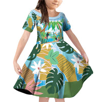 Toucan Belize Family Matching Off Shoulder Short Dress and Hawaiian Shirt Tropical Vibes DT05