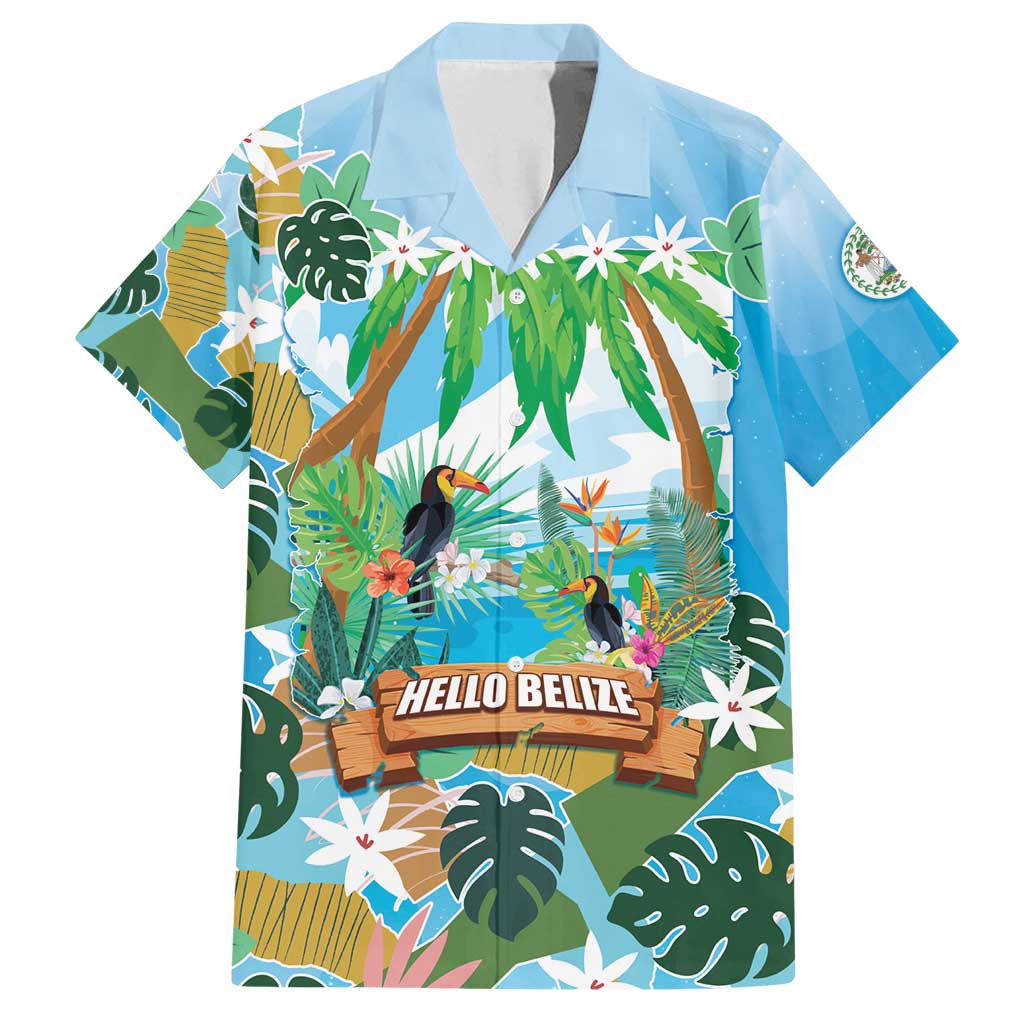 Toucan Belize Family Matching Summer Maxi Dress and Hawaiian Shirt Tropical Vibes DT05