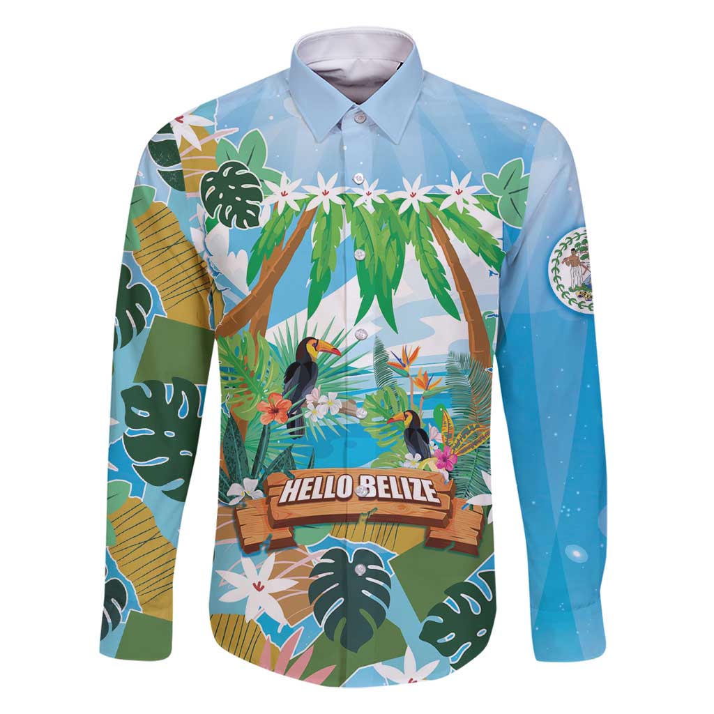Toucan Belize Family Matching Summer Maxi Dress and Hawaiian Shirt Tropical Vibes DT05