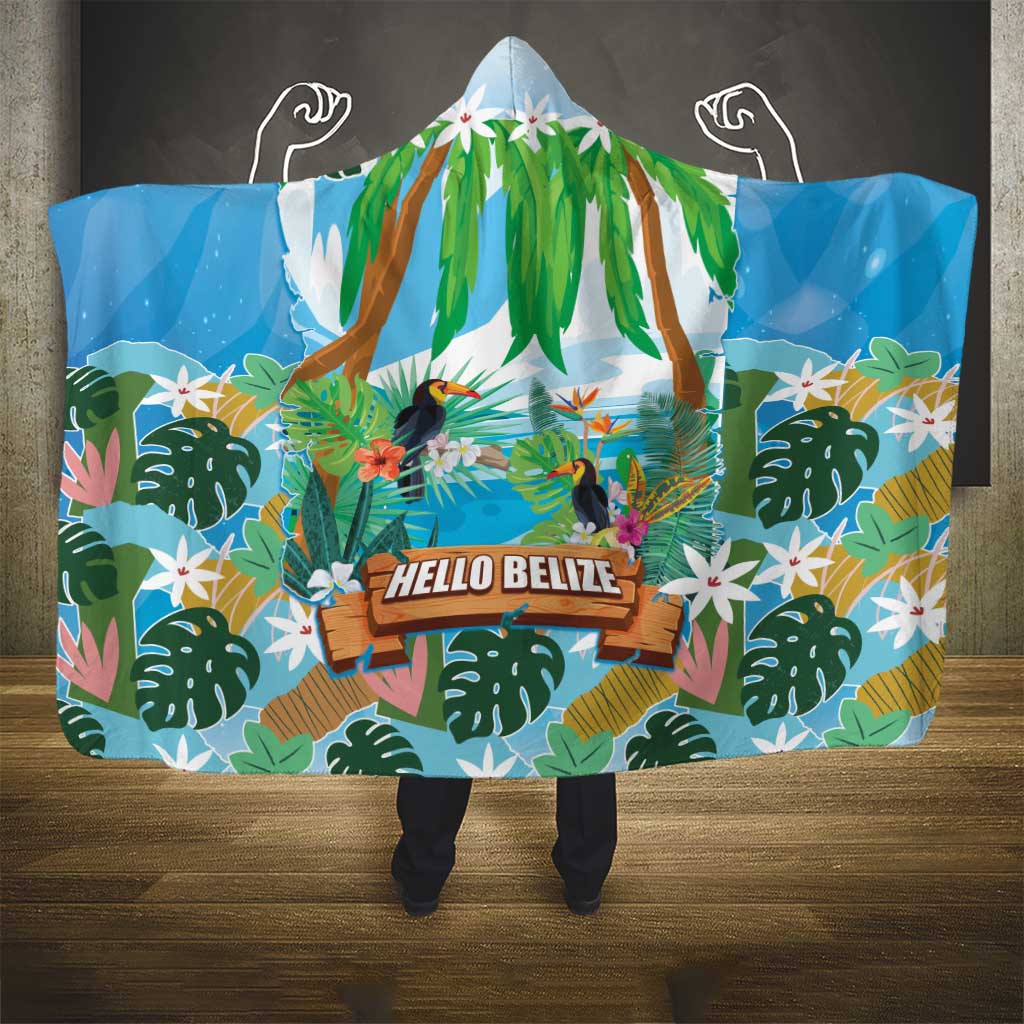 Toucan Belize Hooded Blanket Tropical Vibes