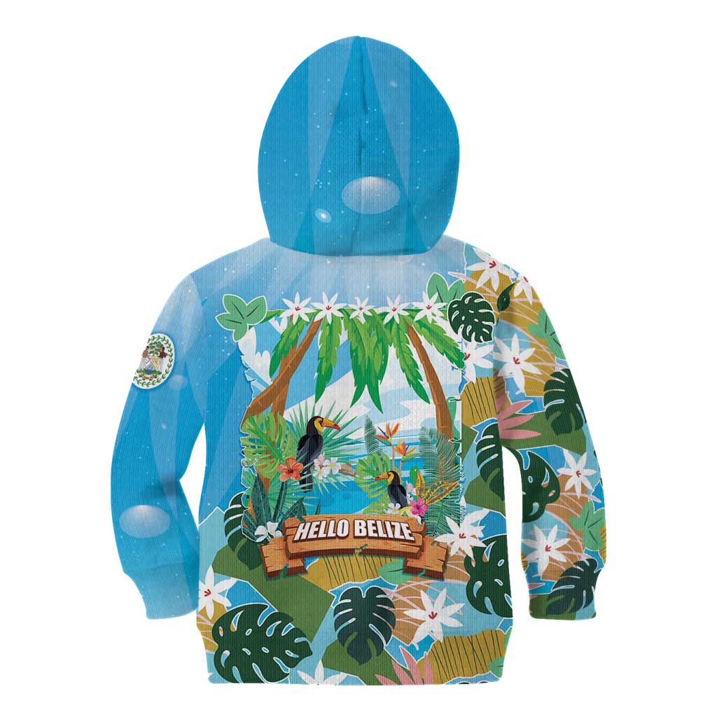 Toucan Belize Kid Hoodie Tropical Vibes DT05