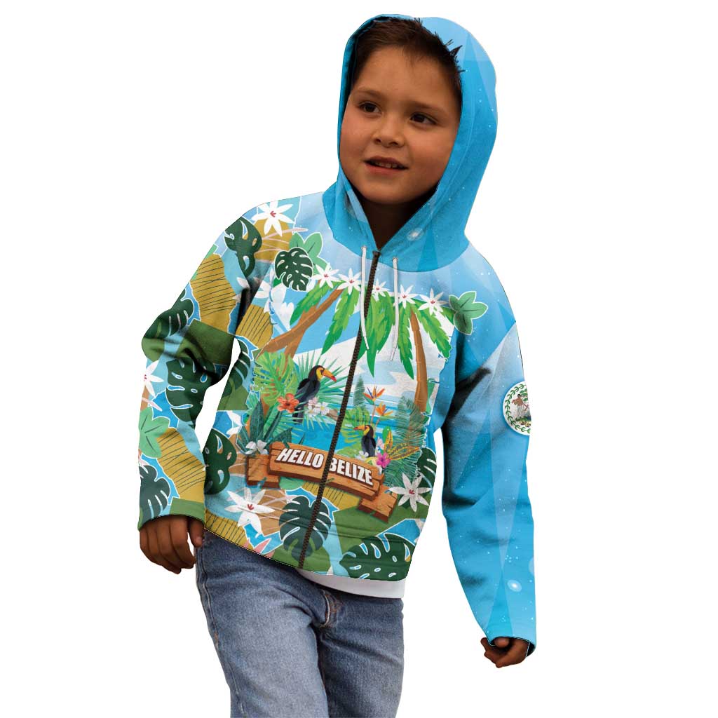 Toucan Belize Kid Hoodie Tropical Vibes DT05