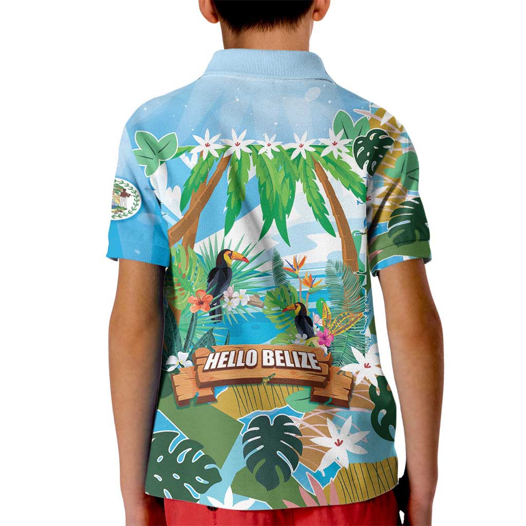 Toucan Belize Kid Polo Shirt Tropical Vibes DT05