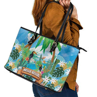 Toucan Belize Leather Tote Bag Tropical Vibes