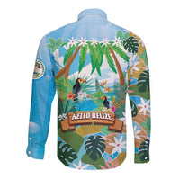 Toucan Belize Long Sleeve Button Shirt Tropical Vibes DT05