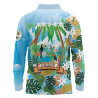 Toucan Belize Long Sleeve Polo Shirt Tropical Vibes DT05