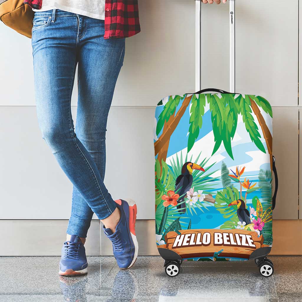 Toucan Belize Luggage Cover Tropical Vibes