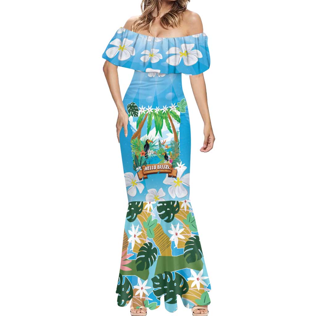 Toucan Belize Mermaid Dress Tropical Vibes DT05