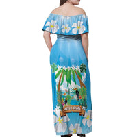Toucan Belize Off Shoulder Maxi Dress Tropical Vibes DT05