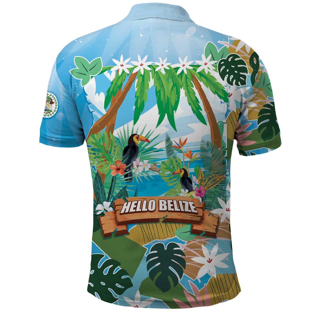 Toucan Belize Polo Shirt Tropical Vibes DT05