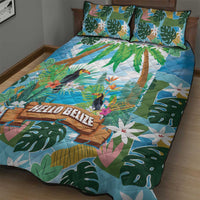Toucan Belize Quilt Bed Set Tropical Vibes