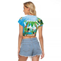 Toucan Belize Raglan Cropped T Shirt Tropical Vibes DT05