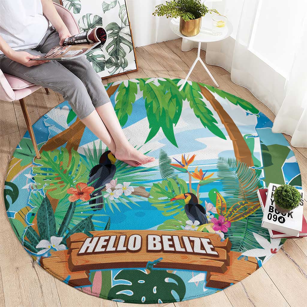 Toucan Belize Round Carpet Tropical Vibes