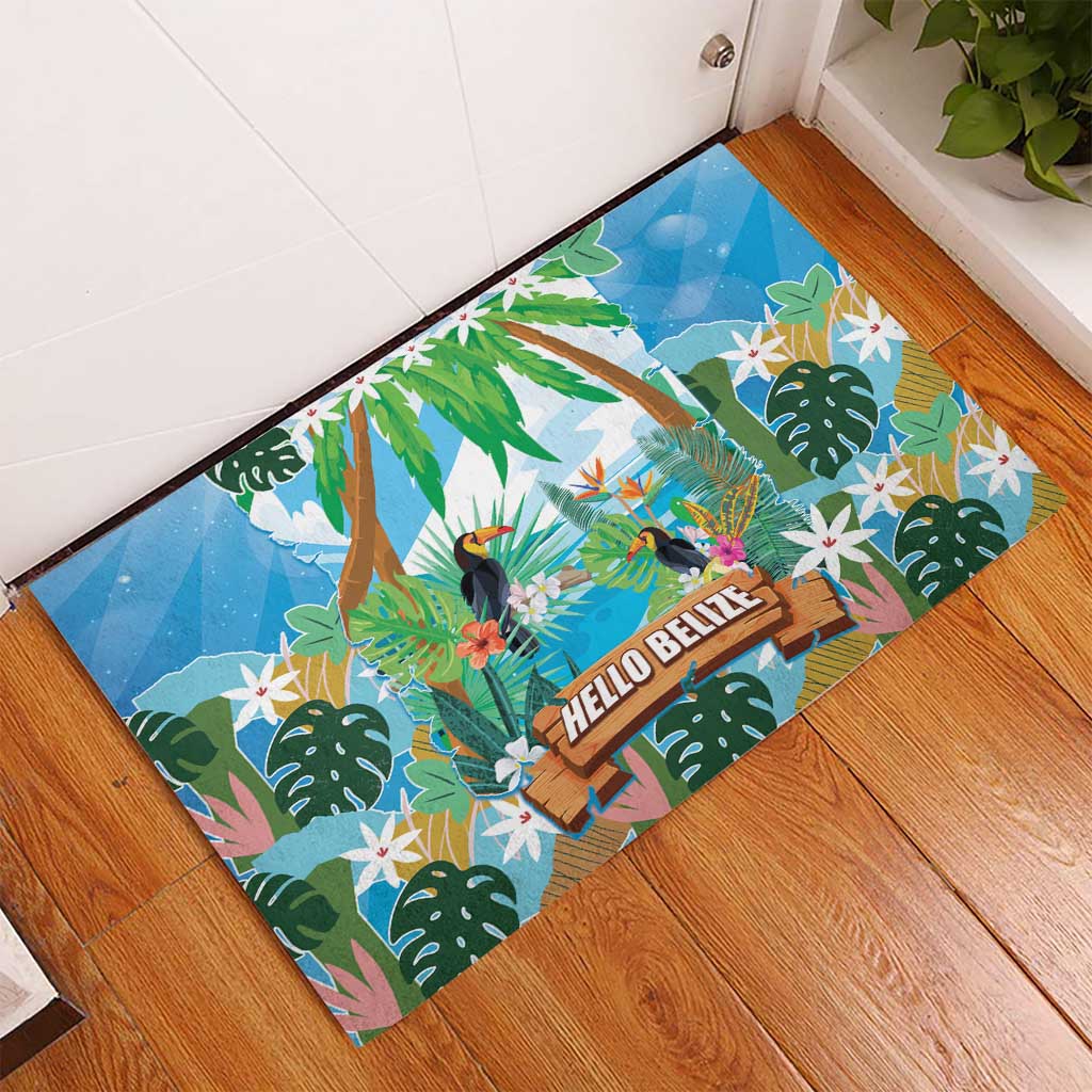 Toucan Belize Rubber Doormat Tropical Vibes