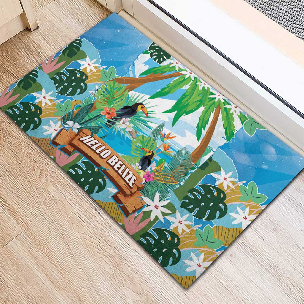 Toucan Belize Rubber Doormat Tropical Vibes