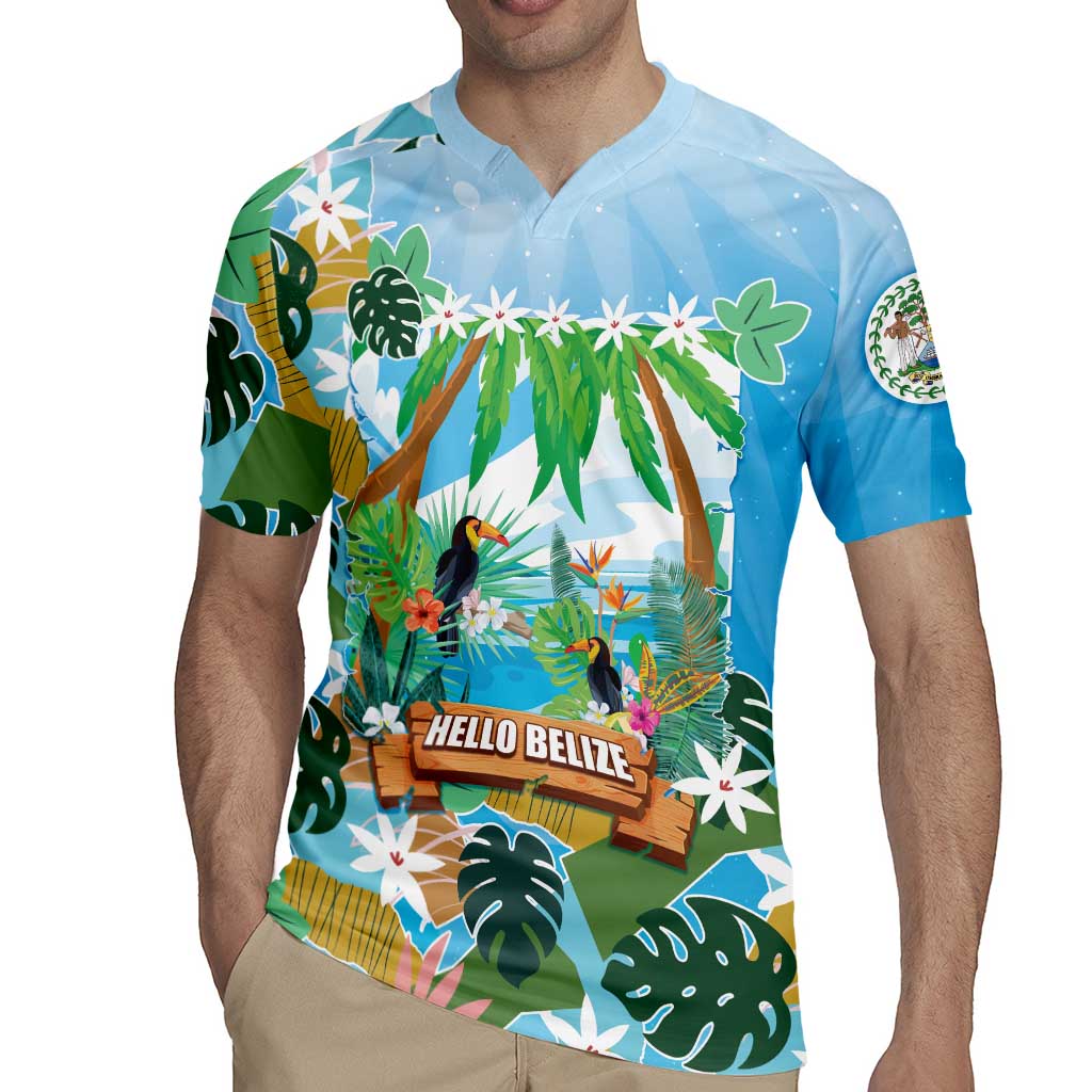 Toucan Belize Rugby Jersey Tropical Vibes DT05