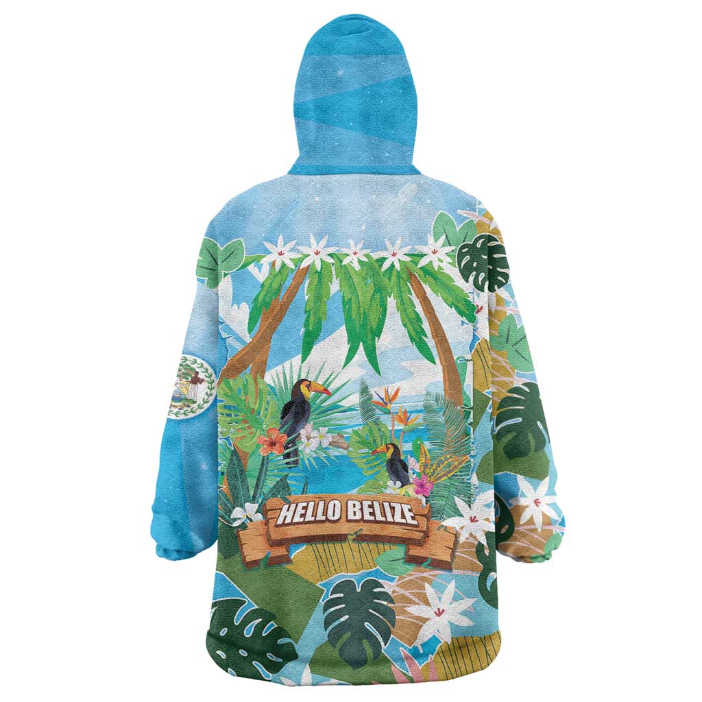 Toucan Belize Wearable Blanket Hoodie Tropical Vibes DT05