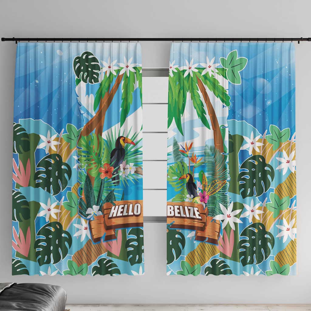 Toucan Belize Window Curtain Tropical Vibes