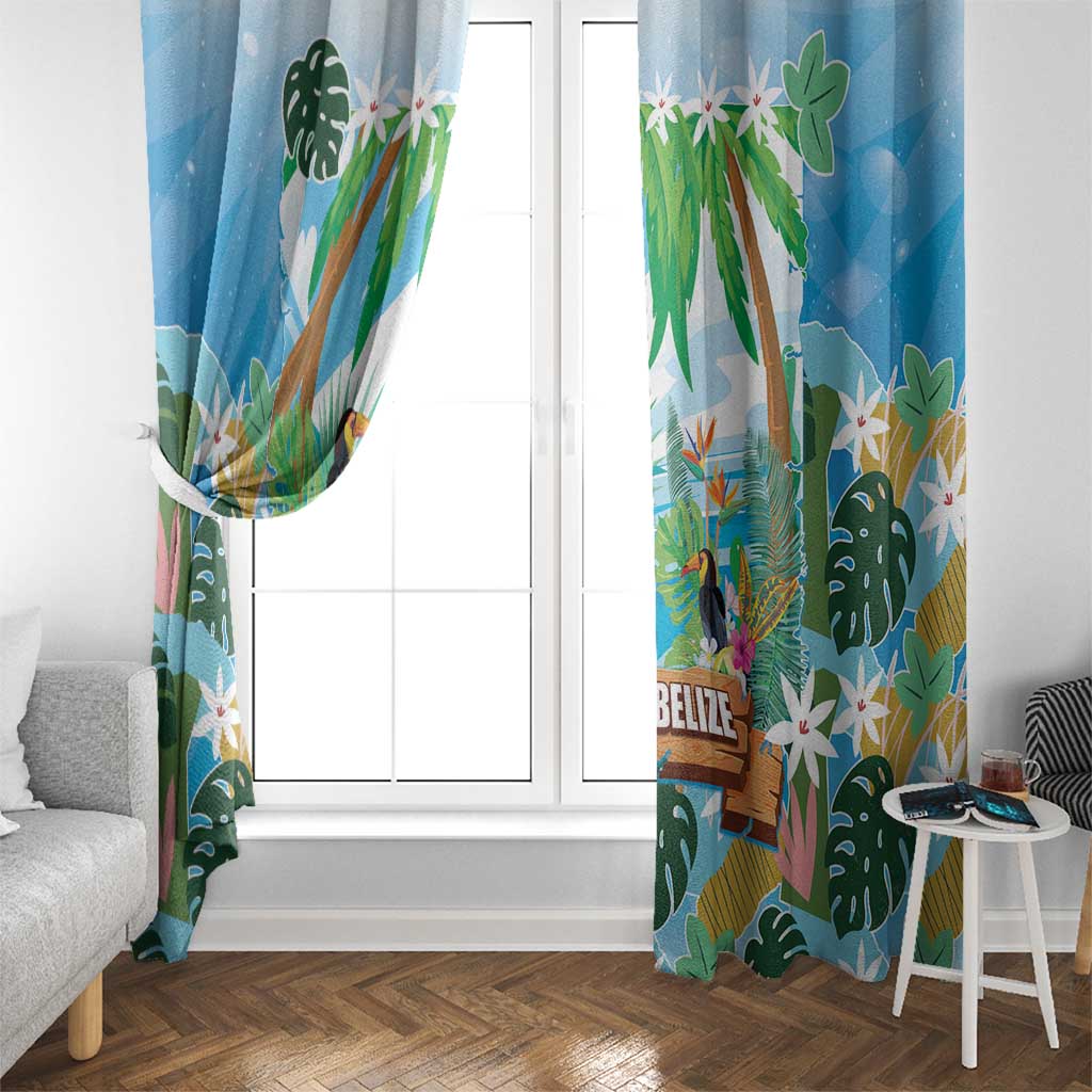 Toucan Belize Window Curtain Tropical Vibes