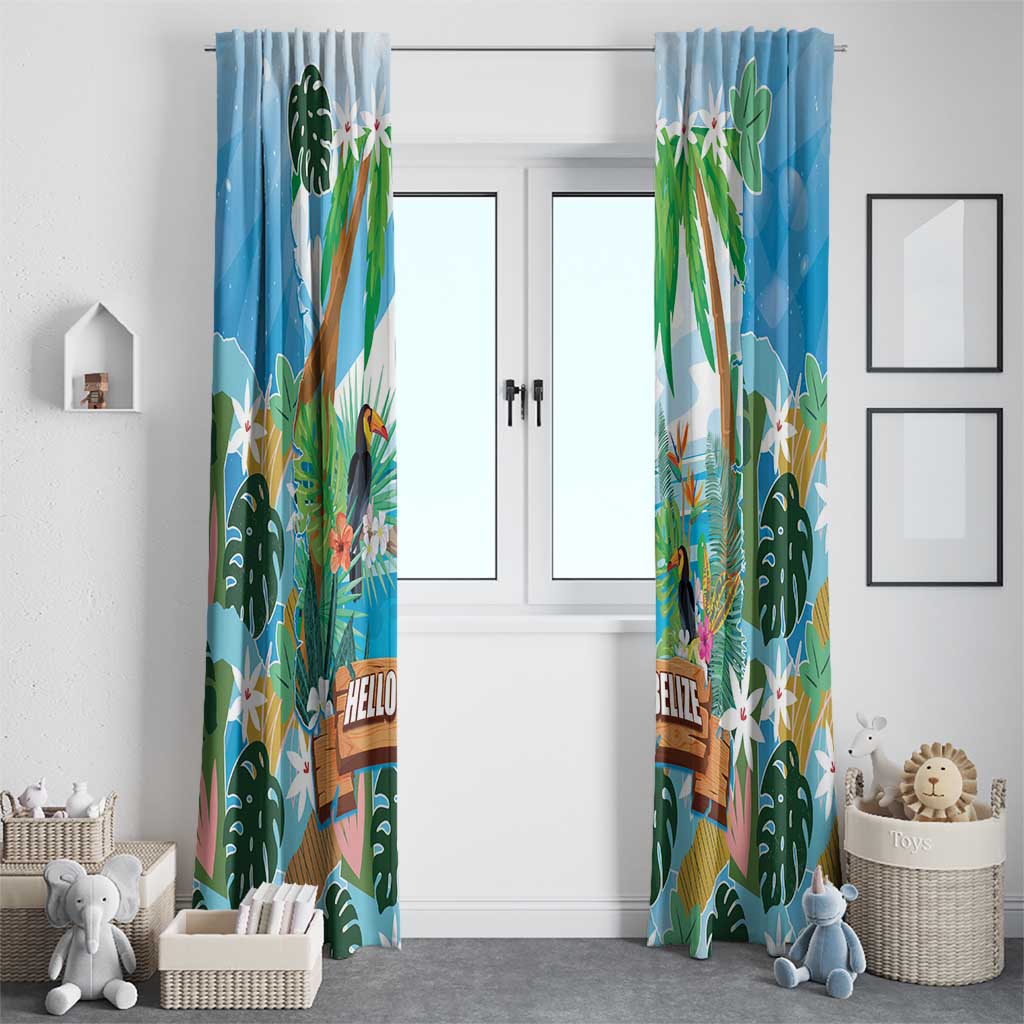 Toucan Belize Window Curtain Tropical Vibes