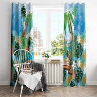 Toucan Belize Window Curtain Tropical Vibes