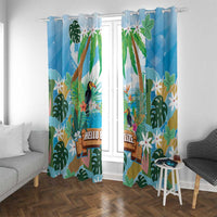 Toucan Belize Window Curtain Tropical Vibes